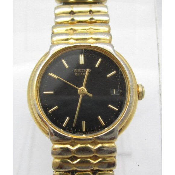Women Seiko Quartz WR Analog 23mm Round Watch (H876) "New Battery" - Picture 1 of 10
